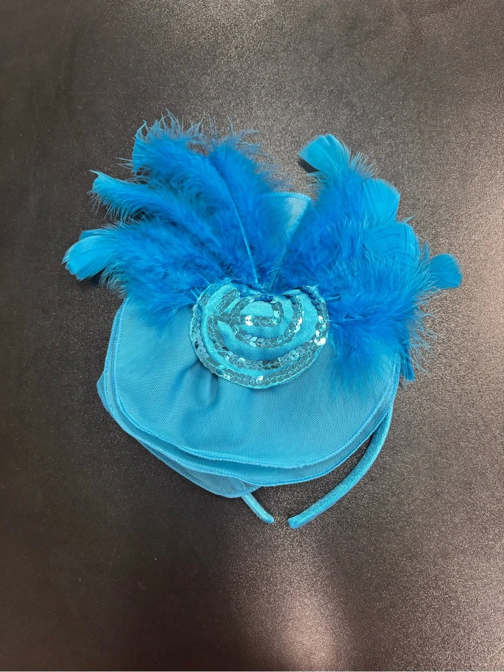 Kids Sequin Accent Dance Costume - Bright Turquoise
